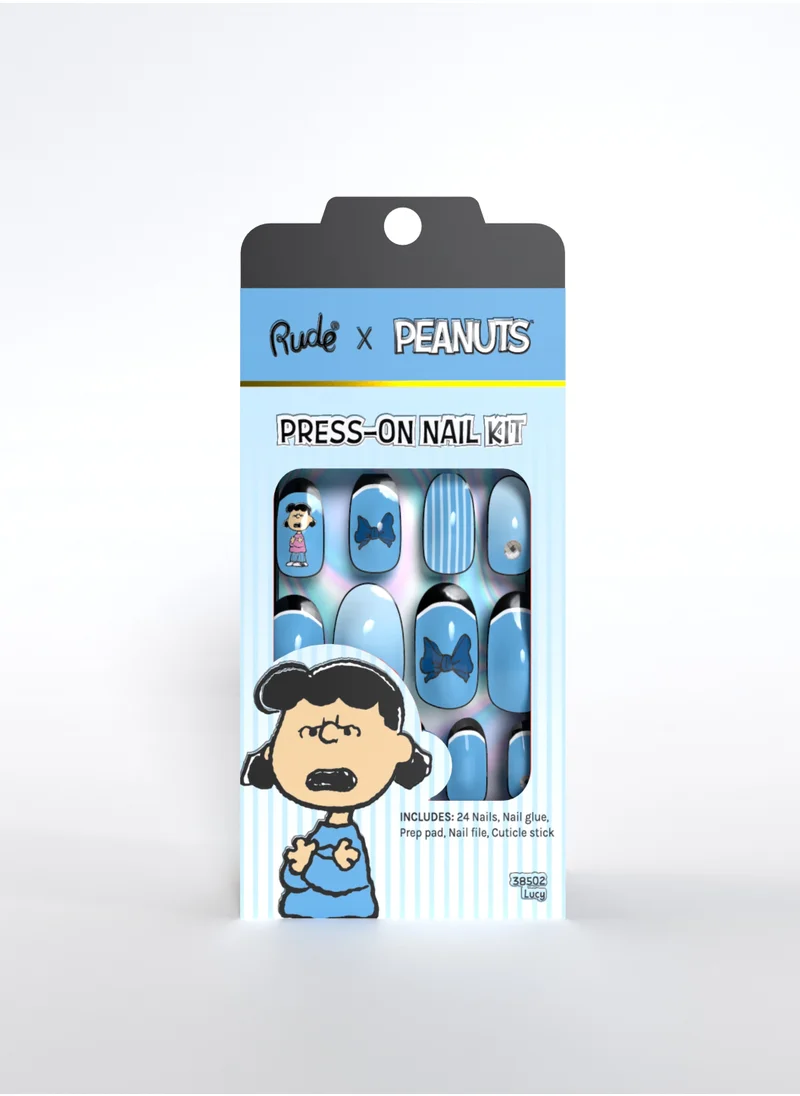 روود RUDE PEANUTS PRESS ON NAILS NAIL KIT #2 LUCY