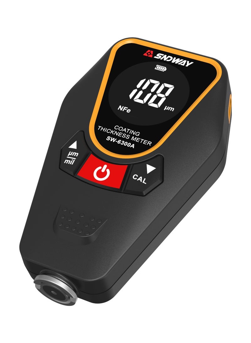 SNDWAY Paint Thickness Gauge for Cars, Coating Thickness Gauge Meter Handheld with Backlight LCD, Measuring Range 0~1200μm, Resolution 0.01μm, Fe/NFe Automatic Detection, µm/mils, Auto Off - Image 3