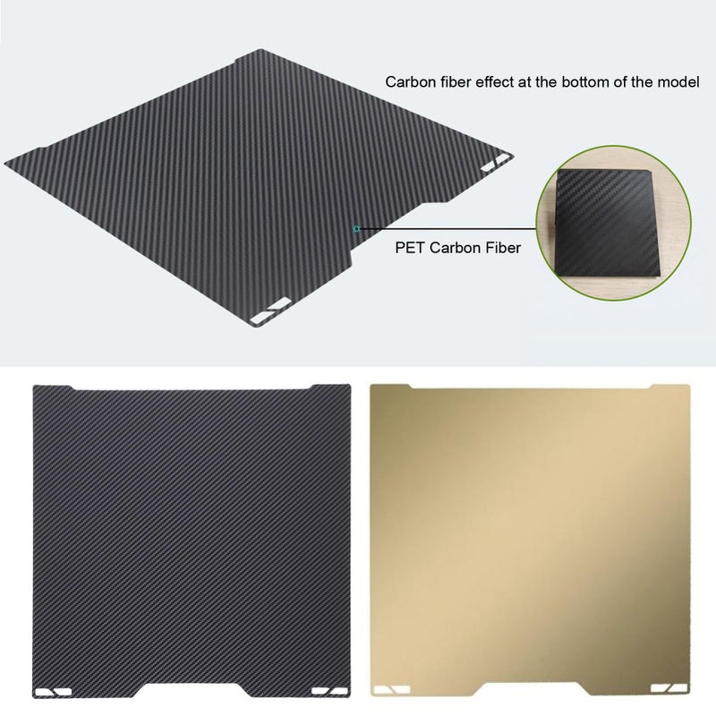 Double Sided 355x346mm 3D Printer Build Plate PET PEI Smooth High Temp For PLA ABS PETG - Image 5