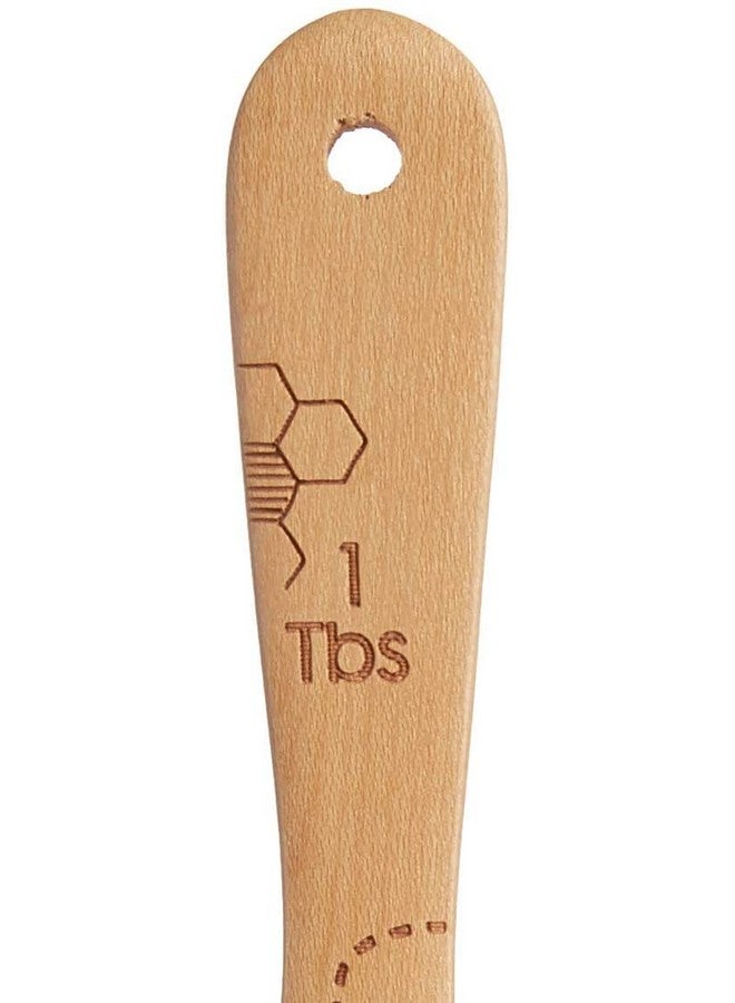 Talisman Designs Laser Etched Beechwood Measuring Spoons | Set of 4 | Honey Bee Design | Natural Wooden Measuring Spoons Set | Cute & Functional Kitchen Tools - Image 5