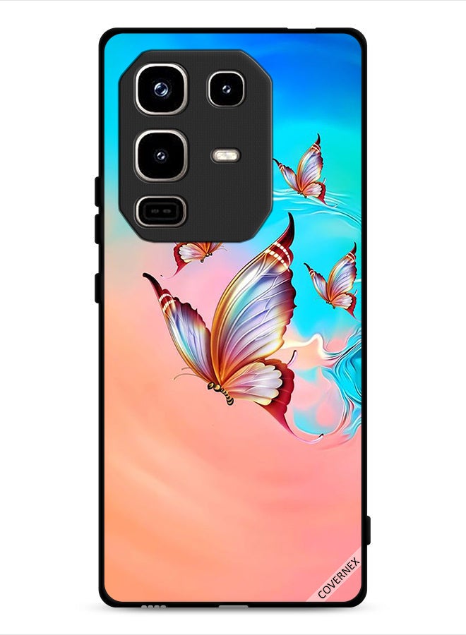 Covernex Infinix Note 50 Pro 4G Protective Case Cover Butterflies Flying Over Paint Color - Image 1
