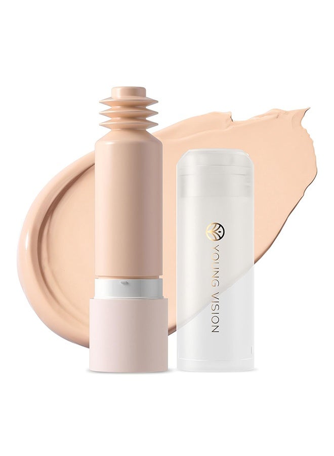 YOUNG VISION Longwear Liquid Foundation，Water-Based Liquid Foundation – Full Coverage, Lightweight Makeup for Oily and Combination Skin, Natural Matte Finish, Waterproof and Sweat-Resistant #01 - Image 1