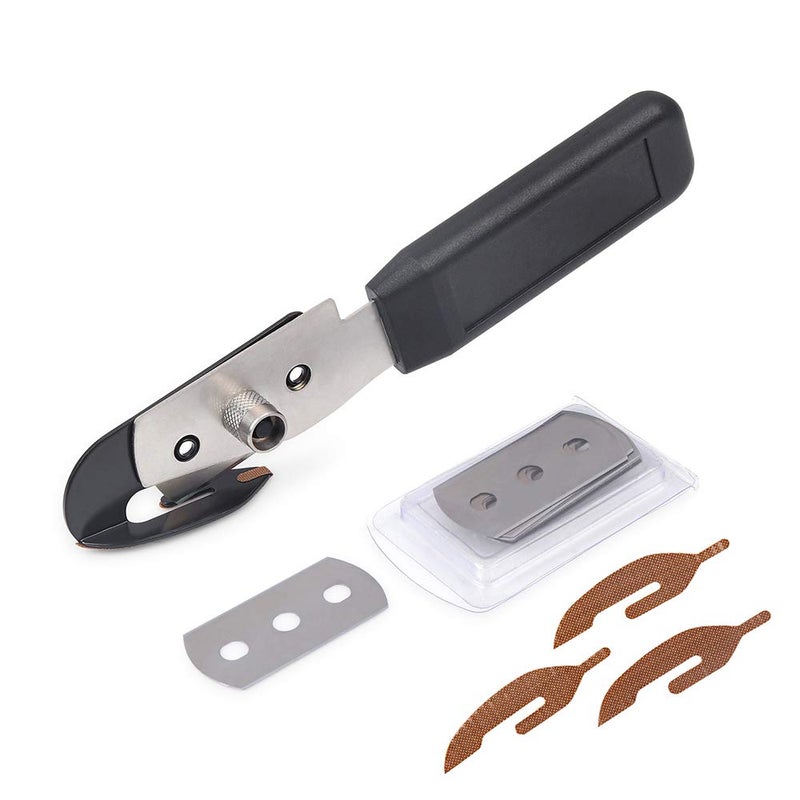 Gomake Vinyl Backing Cutter Bodyguard Vinyl Wrap Cutting Knife, Hidden Blade Wrap Cutter for Car Tinting and Backing Paper with 10 Extra Blades and 3 PTFE Stickers - Image 1