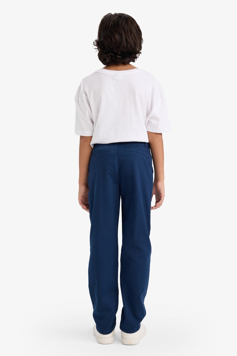 DeFacto Blue Boy Regular Fit Trousers Casual - Image 5