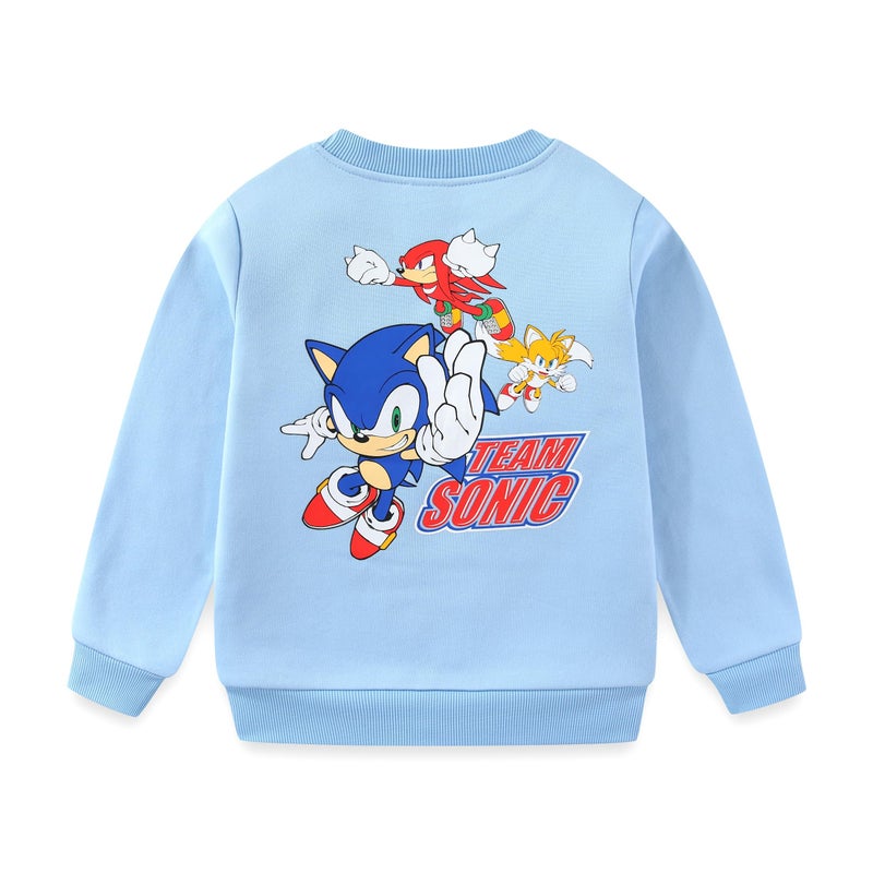 SEGA Sonic the Hedgehog Boys Crewneck Sweatshirt and Pants Set 2 Piece for Toddler and Big Kids - Image 4