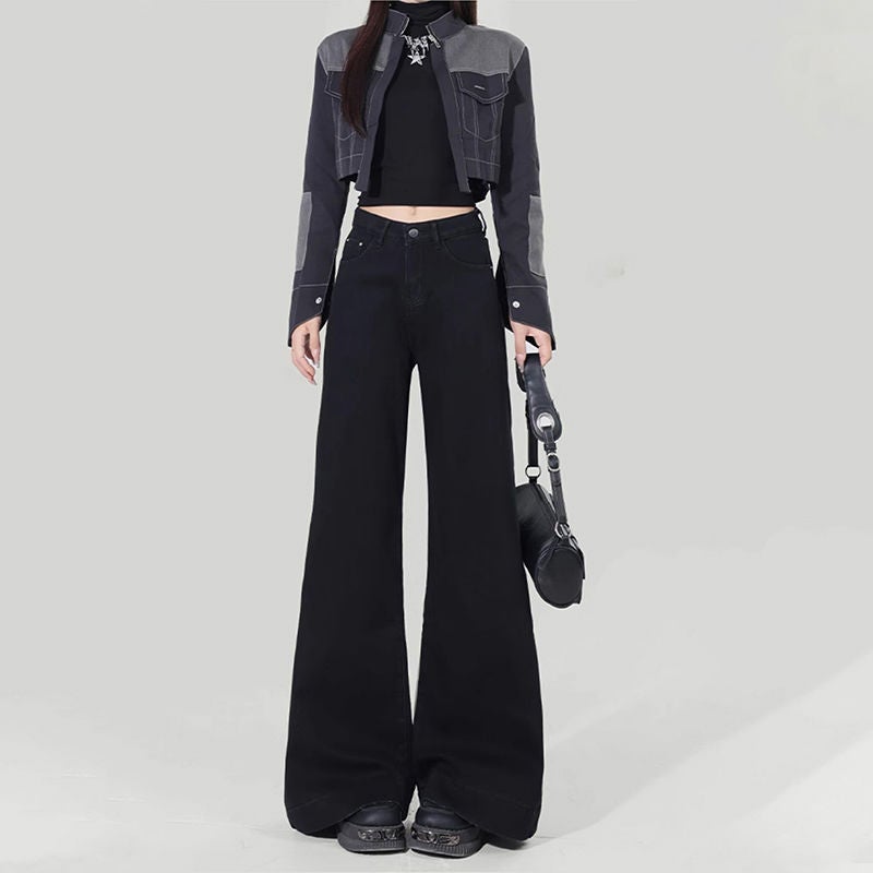 Unisex Classic Denim Jeans Loose Fit Daily Outdoor Wear - Image 1