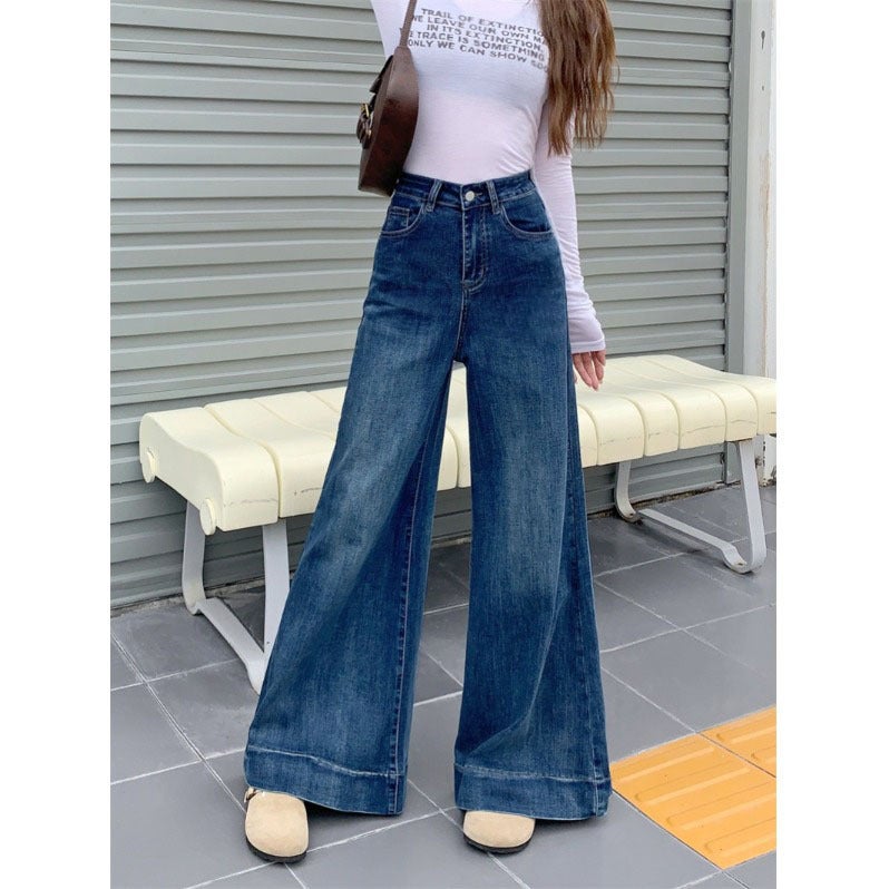 Unisex Classic Denim Jeans Loose Fit Daily Outdoor Wear - Image 3