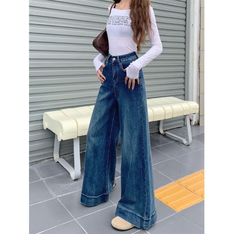 Unisex Classic Denim Jeans Loose Fit Daily Outdoor Wear - Image 4