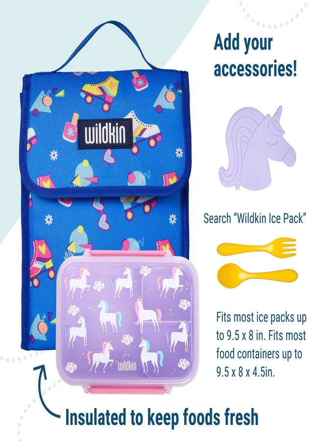 Wildkin Kids Insulated Lunch Bag - Reusable, Ideal for Hot/Cold Snacks, School & Travel - Rad Roller Skates - Image 4