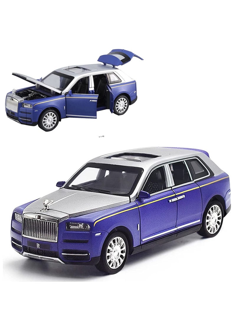 Swift 1:32 Scale Rolls Royce Diecast Model Car, Zinc Alloy Pull Back Toy Car with Sound and Light with 6 Open Doors for Kids Boy Girl Collect Gift  - Image 1