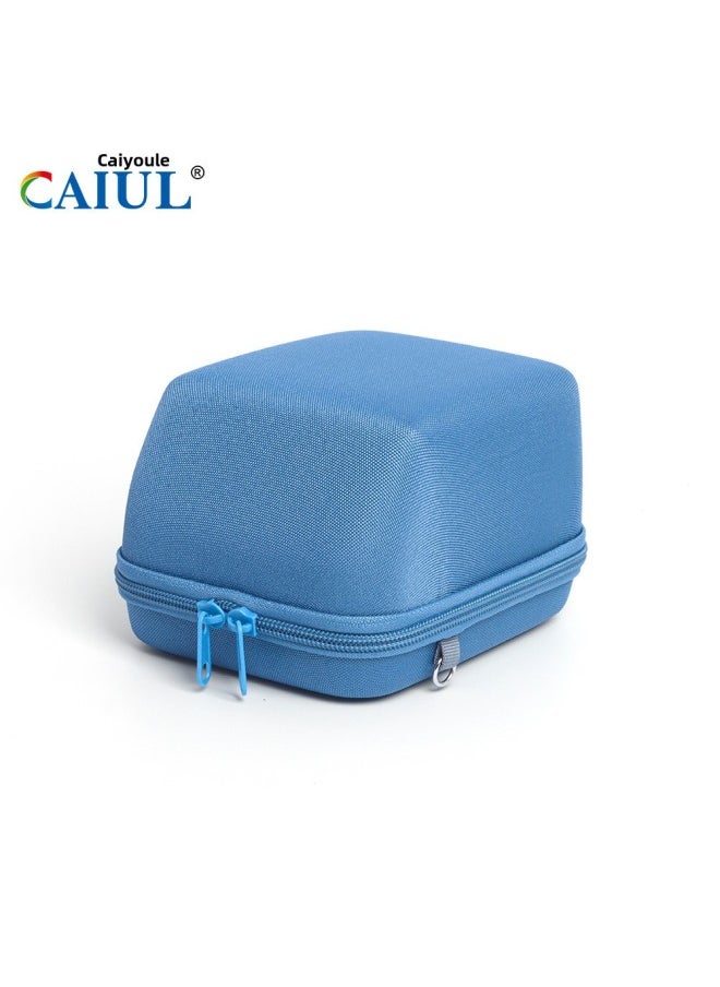 Generic Universal Hardshell Fabric Camera Protective Case Suitable For Fujifilm Instax Mini 8/9/7s/25/50s/90 Polaroid One Step 2/now-Color:Blue Cloth Pattern  - Image 1