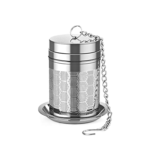 LULLATTI Tea Infusers for Loose Tea (1 Pack), 18/8 Stainless Steel Tea Strainer, Extra Fine Mesh Tea Diffuser for Brewing Tea, Spices & Seasoning - Image 1