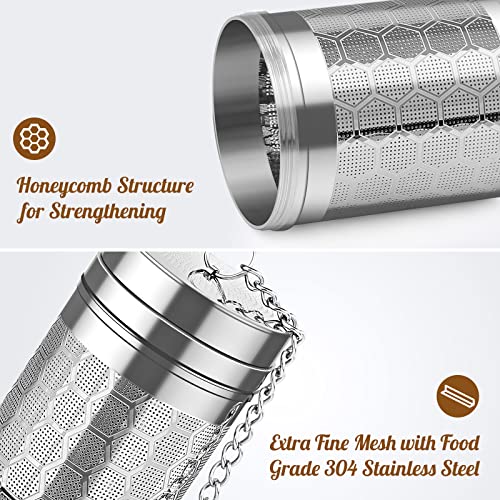 LULLATTI Tea Infusers for Loose Tea (1 Pack), 18/8 Stainless Steel Tea Strainer, Extra Fine Mesh Tea Diffuser for Brewing Tea, Spices & Seasoning - Image 5