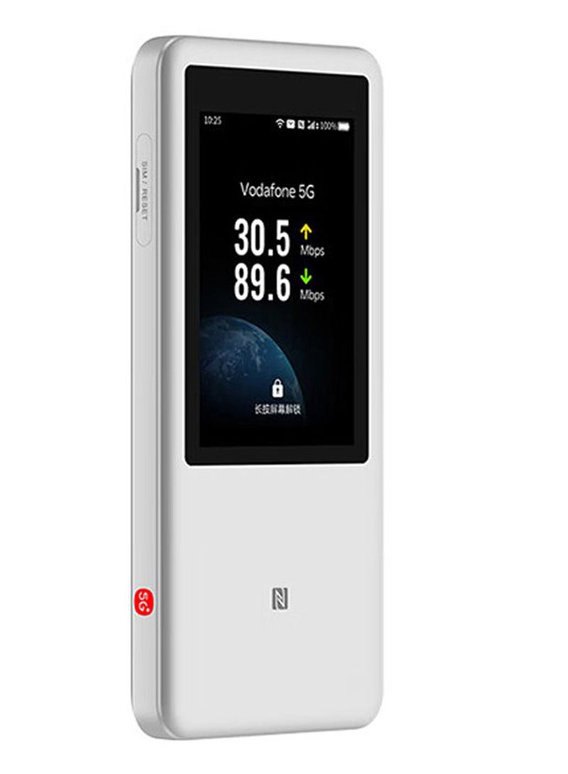 ZTE U60 Pro 5G WiFi Pocket Router,10000mAh 27W Fast Charge WiFi 7 Touchscreen NFC Mobile Internet Hotspot Unlock Global Version - Grey - Image 4