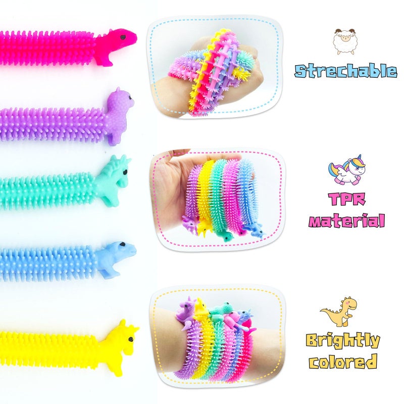 Jgalnim 30 PCS Stretchy Fidget Toy,Sensory Fidget Worm Stretch Toys,Muticolor Stretchy Strings Toy for Stress Relief, Valentine's Day Easter Day Gift,Kids or Adults,Boys,Girls,Calming Party Favors - Image 3