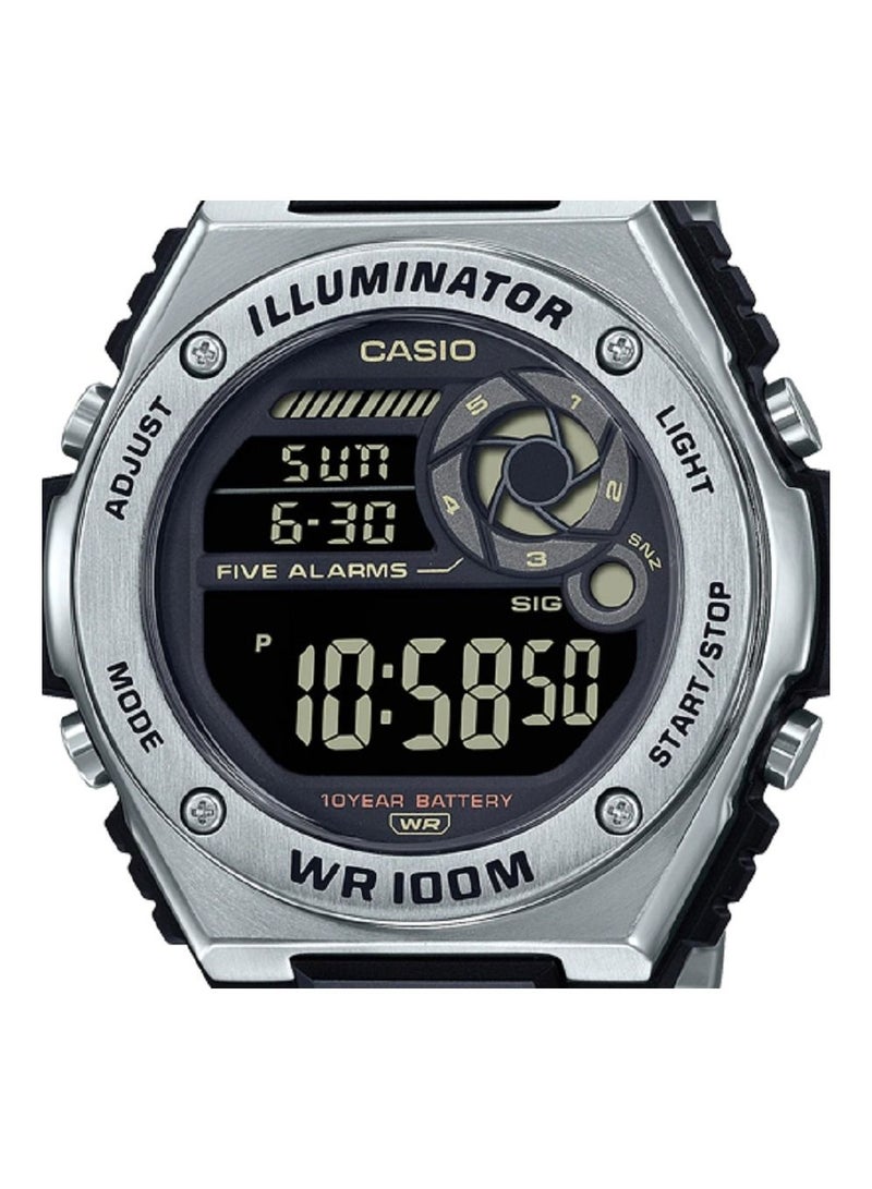 Casio Men Watch Digital Back Dial Stainless Steel Band MWD-100HD-1BVDF - Image 3