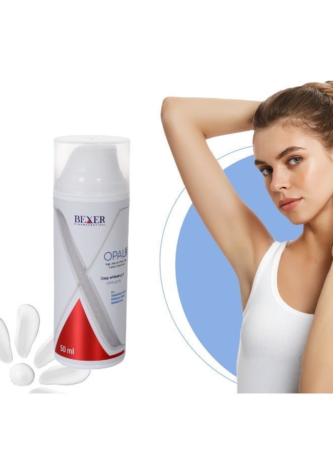 OPAL S Opal-S Whitening Cream 50ml for Sensitive Areas – Dark Spots & Hyperpigmentation Removal, Underarm, Bikini, Elbow & Knee Brightening Cream - Image 1