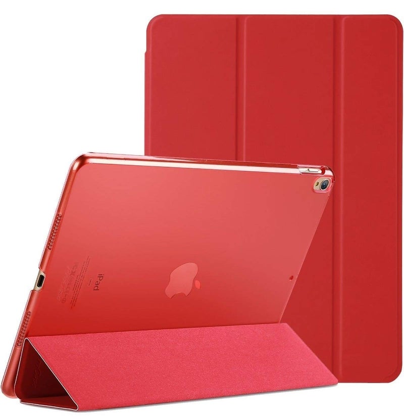 Moca Compatible Smart flip Cover case for Apple iPad 9.7 inch 2017 2018 iPad 5th 6th Generation A1893 A1954 A1822 A1823 Smart case Cover (Red) - Image 1