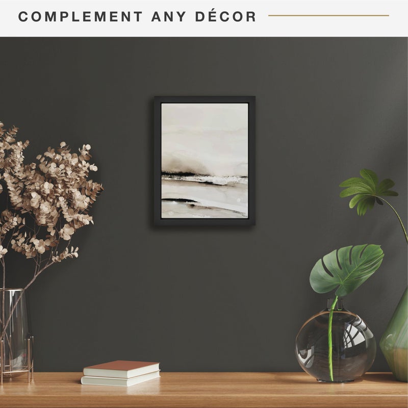 MCS Canvas Float Frames 9x12 Frame, Black Frame for Finished Canvases, Vertical & Horizontal Wall Hanging Large Frame with Adhesive for Canvas Paintings (1-Pack) - Image 2