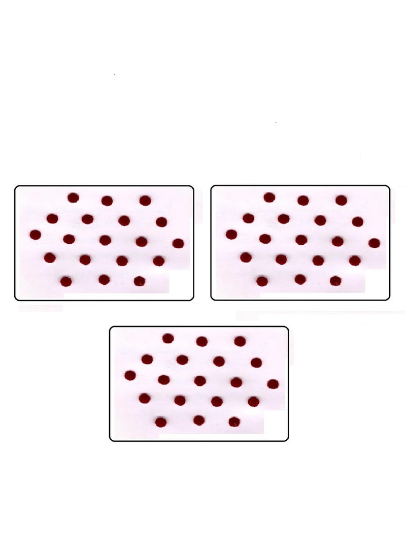 مملكة الإكسسوارات مجموعة ملصقات بيندي فاخرة من أكسسواريز كينغدوم | ملصقات بيندي قابلة لإعادة الاستخدام، لطيفة على البشرة للنساء والفتيات | ملصقات بيندي لجميع المناسبات | عبوة من 3 ملصقات - Image 1