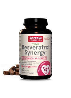 jarrow formulas Jarrow Formulas® Resveratrol Synergy® 200 mg, Dietary Supplement, Heart Support, 60 Tablets, 60 Day Supply 