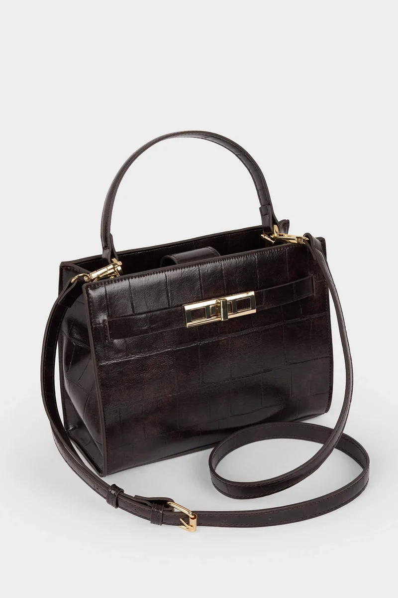ديفاكتو Faux Leather Crossbody Bag