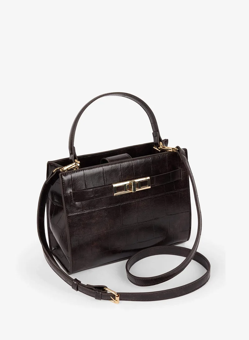 ديفاكتو Faux Leather Crossbody Bag