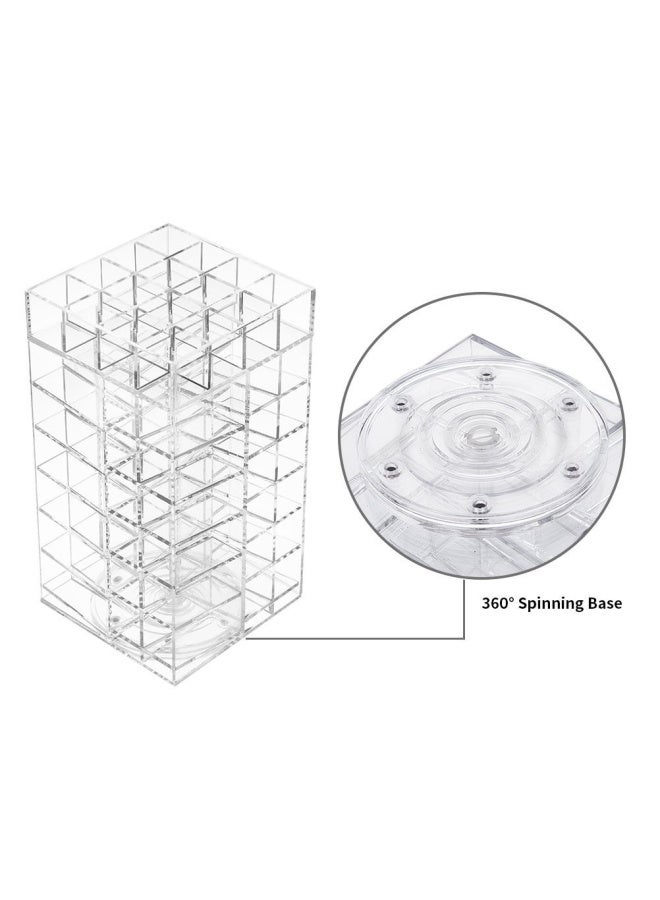HBlife Lipstick Holder, Acrylic Rotating 64 Lipstick Tower Organizer Spinning Lipstick Tower Lipgloss Holder with Removable Dividers - Image 5