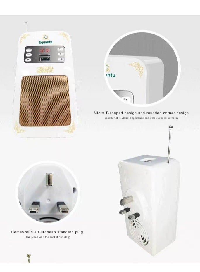 Equantu The Holy Quran headset complete with translation interpretation legal ruqyah Bluetooth and USB suitable for school hospitals and homes - Image 4