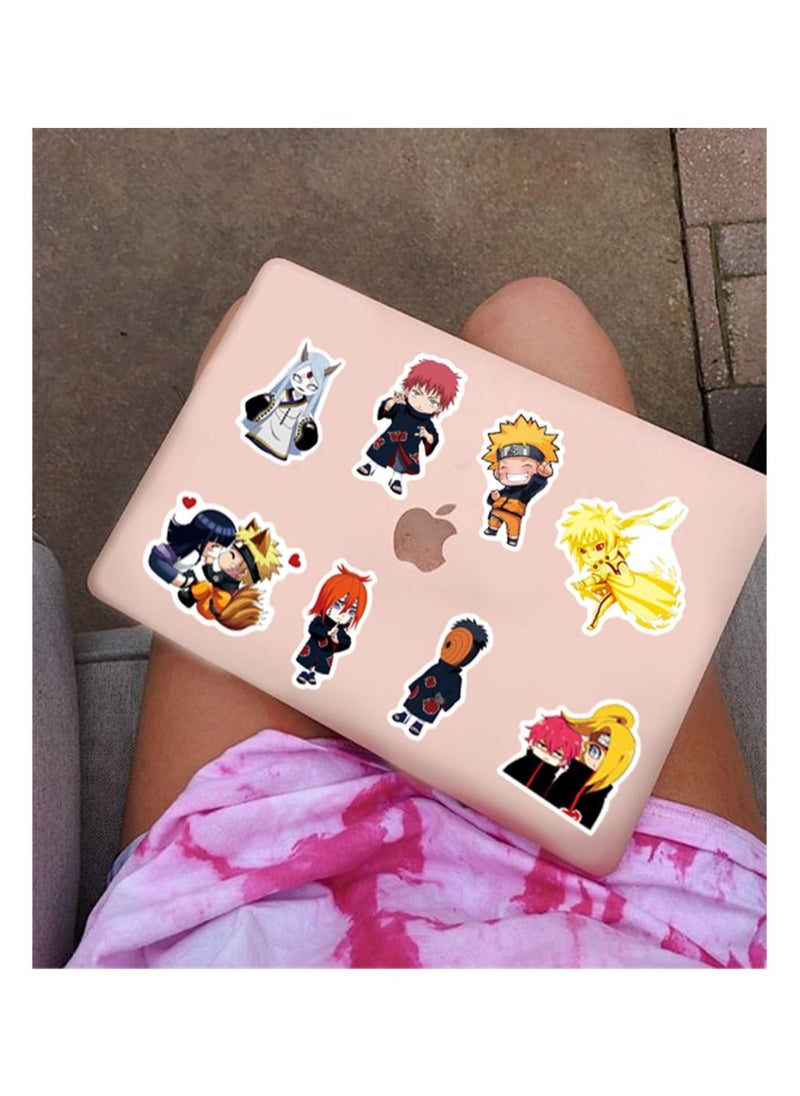 Color Fans - 100 Pcs Naruto Waterproof Stickers Cute Anime Cartoon Vinyl Aesthetic Sticker Laptop Skateboard Luggage Computer Water Bottle Graffiti Sticker Packs for Kids Teens Girls Adults - Image 1