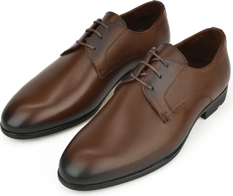 Ziya , Men's Genuine Leather Small Size Shoes 141745Z4102 Brown