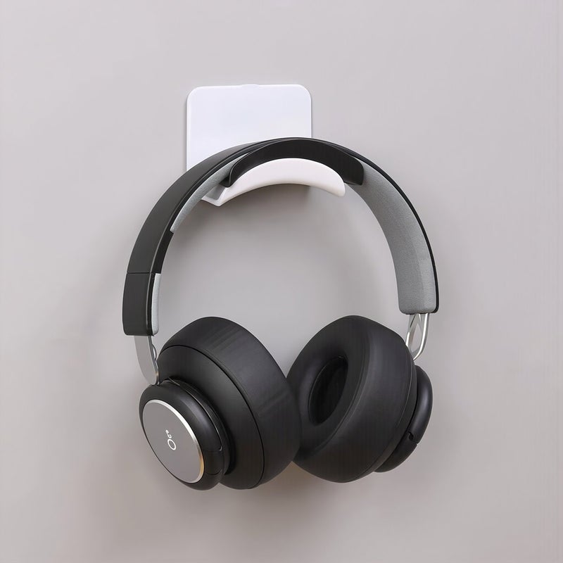 Upgraded Headphone Stand Adhesive No Drill Enhanced Load Capacity Non Slip Multi Use Holder - Image 2