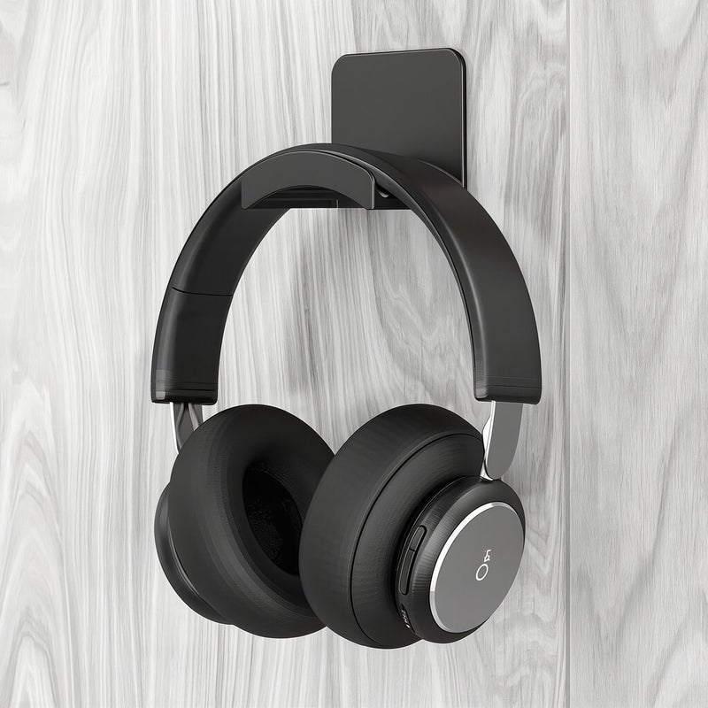 Upgraded Headphone Stand Adhesive No Drill Enhanced Load Capacity Non Slip Multi Use Holder - Image 4