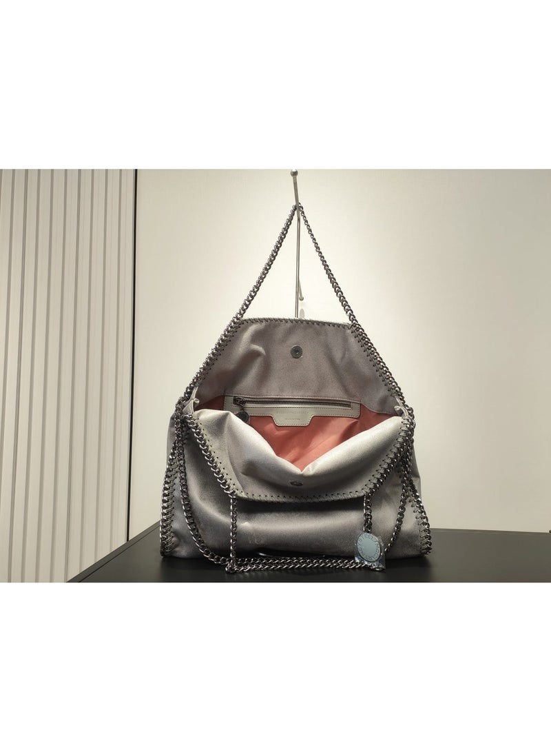 stella falabella chain Fold-Over LARGE size tote bag - Image 2