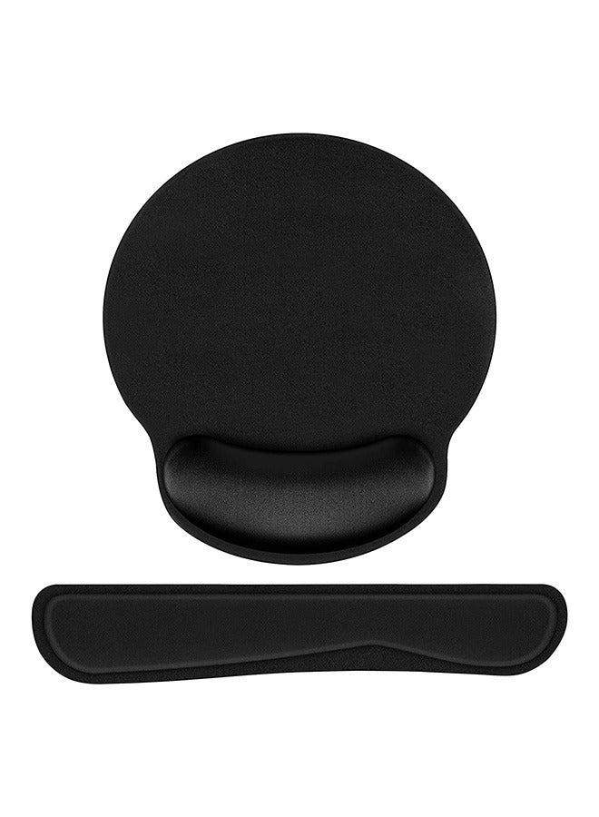 joyzzz Upgrade Enlarge Superfine Fibre Soft Smooth Gel Ergonomic Mouse Pad Wrist Support and Keyboard Wrist Rest for Computer, Laptop, Mac, Gaming and Office, Durable, Comfortable and Pain Relief.  - Image 1