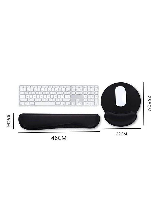 joyzzz Upgrade Enlarge Superfine Fibre Soft Smooth Gel Ergonomic Mouse Pad Wrist Support and Keyboard Wrist Rest for Computer, Laptop, Mac, Gaming and Office, Durable, Comfortable and Pain Relief.  - Image 2