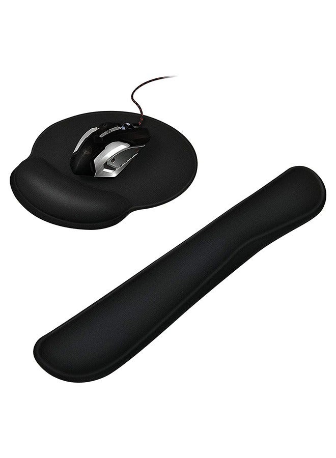 joyzzz Upgrade Enlarge Superfine Fibre Soft Smooth Gel Ergonomic Mouse Pad Wrist Support and Keyboard Wrist Rest for Computer, Laptop, Mac, Gaming and Office, Durable, Comfortable and Pain Relief.  - Image 5