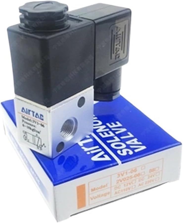 Normally Closed 12V 24V 220V 1 8 3 Way 2 Position Air Solenoid Valve 3V1 06 Pneumatic Control Valve Color 24V - Image 1