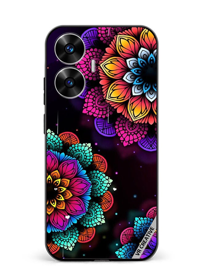 VR CREATIVE Protective Case Cover For Realme C55 Mandala Design Multicolour - Image 1