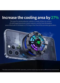 Plextone Plextone EX2pro Magnetic Mobile Phone Cooler with Fan for Fast Heat Dissipation, Suitable for Apple Mobile Phones  - Image 3