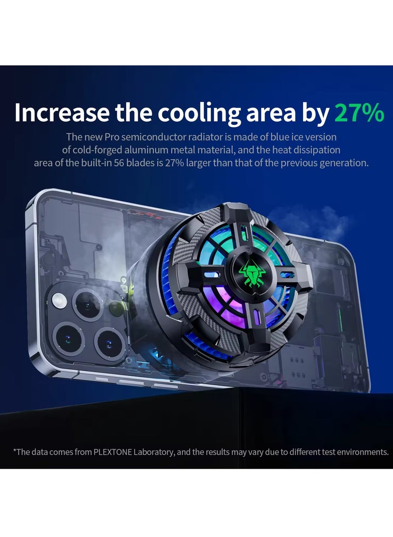Plextone Plextone EX2pro Magnetic Mobile Phone Cooler with Fan for Fast Heat Dissipation, Suitable for Apple Mobile Phones  - Image 3