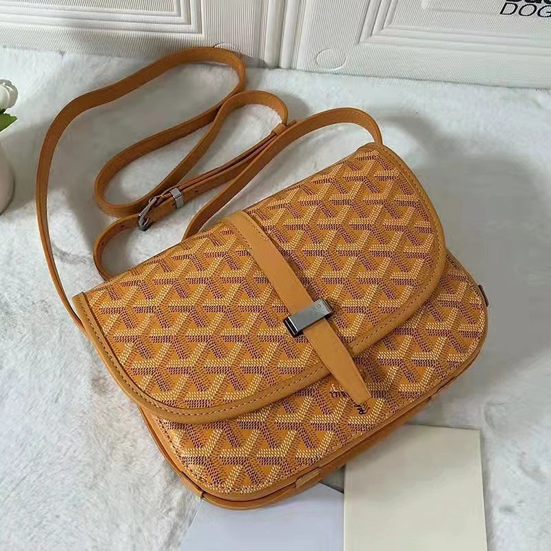 Handbag Bag Dog Teeth 202 New Kelly Bag Dog Teeth Difference Bag Single Shoulder Crossbody Bag Saddle Trendy 0 Saigon - Image 5