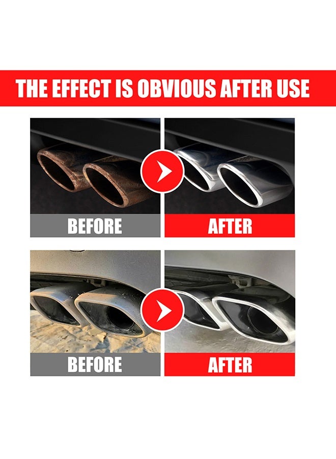 RAYHONG Exhaust Pipe Cleaner Spray – Rust Remover & Shine Restorer, Fast-Acting Formula for Car, Motorcycle, RV – Safe Non-Corrosive (30 ML,Brush/Gloves/Cloth/Rust Remover Wipe) - Image 5