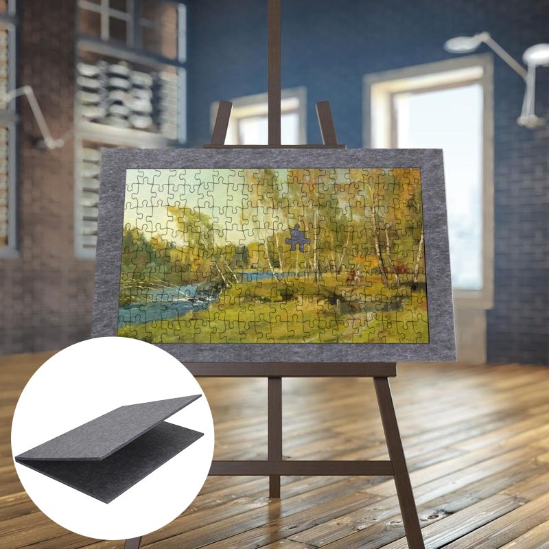YINSHCO Foldaway Puzzle Board Felt Mat for up to 1000 Pieces of Jigsaw Puzzle, Portable Foldable Puzzle Pad for Easy Storage Puzzles, 1 Pack (1000 Pieces) - Image 2