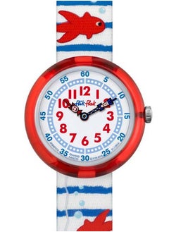 Flik Flak Kids Unisex Pesciolino Rosso Quartz Movement Water Resistant Wrist Watch - 32 Mm  - Image 1