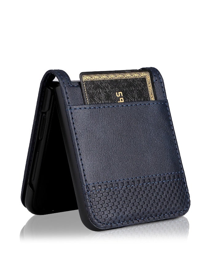 Case for Samsung Galaxy Z Flip 5 Protective Mobile Phone Case Flip Wallet Stylish with Stand Function and Magnetic PU Case Protective Cover