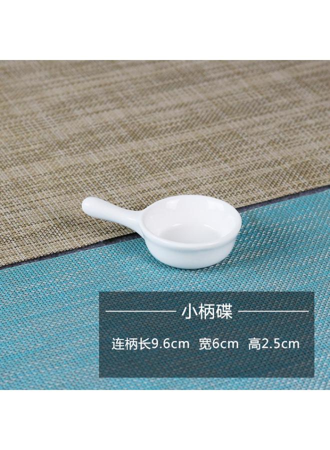 Creative Ceramic Small Dish Pure White Hotel Tableware Hot Pot Seasonings Dish Flavor Dish Sauce Dish Vinegar Dish Ink Dish