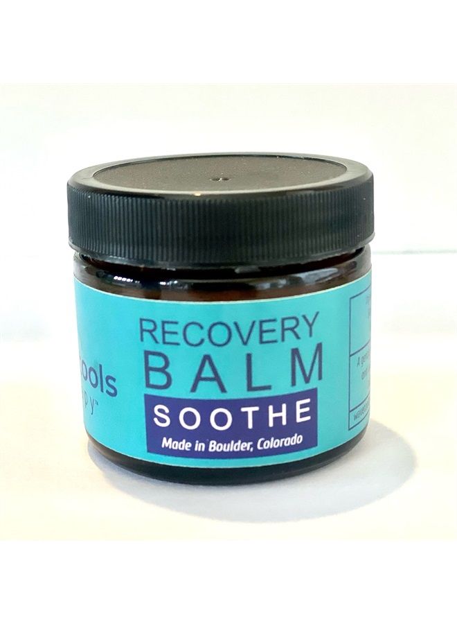 Wavetools Therapy Wave Tools All Natural Recovery Balm Soothe Small Batch Pure Essential Oils Ideal for Massage in Amber Glass jar(2OZ) - Image 1