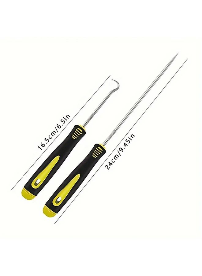 4Pcs Heavy Duty Pick and Hook Tool Set Short Red For Automotive Repair Manual Operation - Image 2