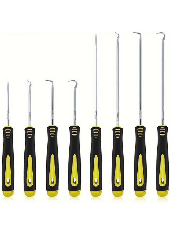 4Pcs Heavy Duty Pick and Hook Tool Set Short Red For Automotive Repair Manual Operation - Image 1